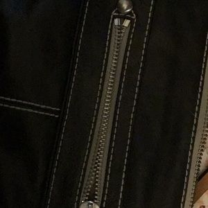 Fossil black leather handbag